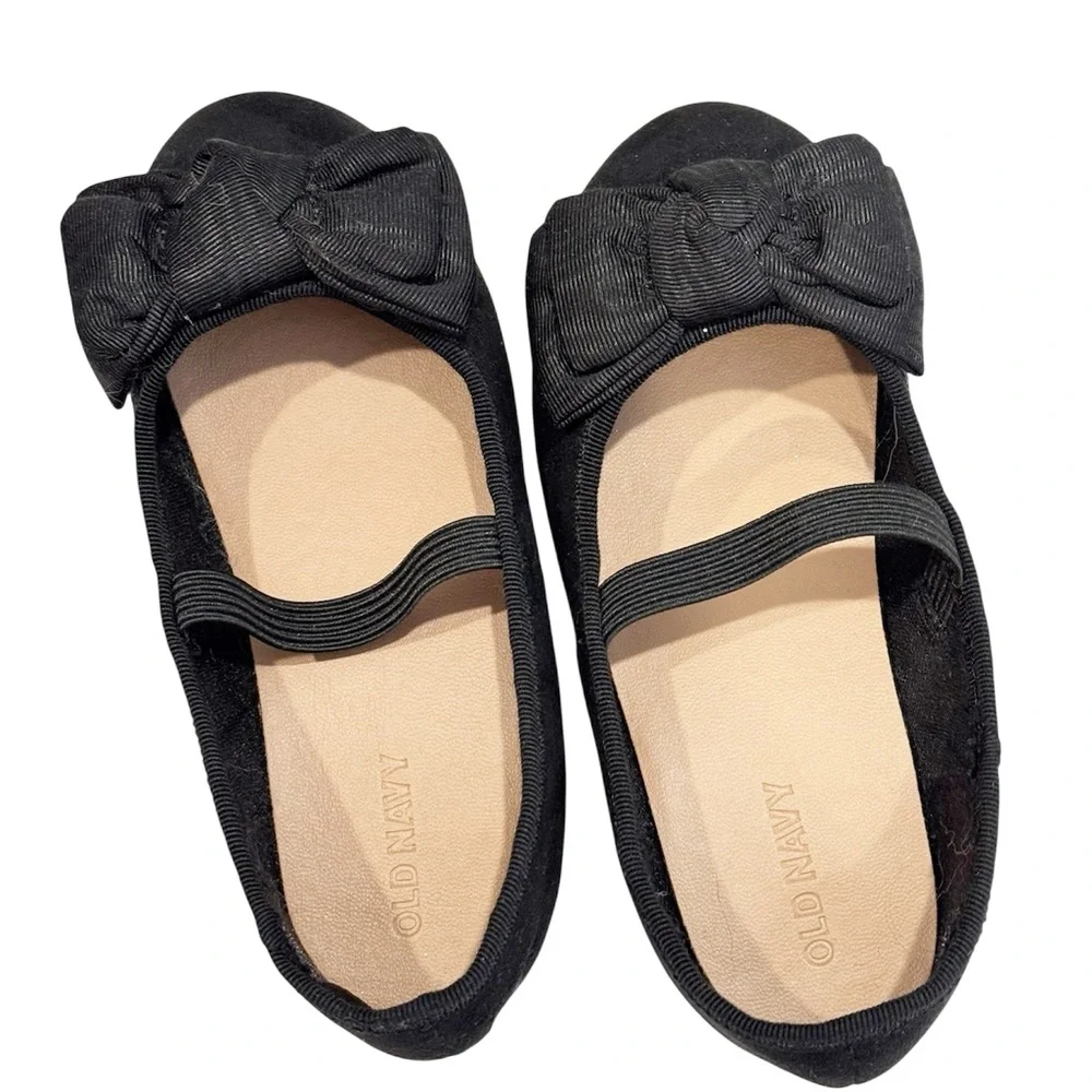 Old Navy Black Bow Shoes Size 9